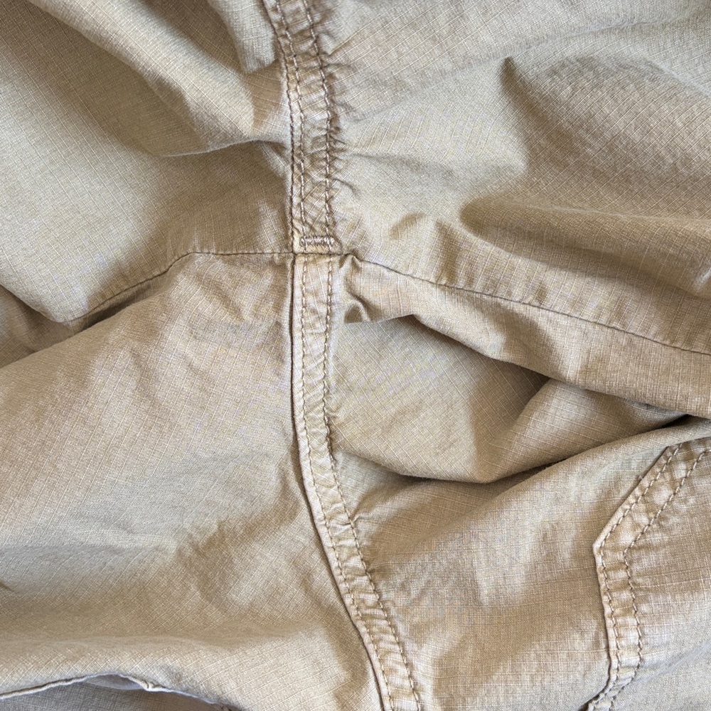 Pilcro‎ Kenna Mid Rise Heritage Barrel Pants Size 25P Anthropologie Wide Leg Tan - Picture 12 of 13